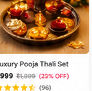 Luxury Pooja Thali Set